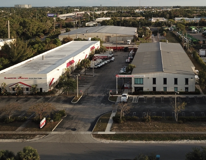 Aerial view of AIS manufacturing and office facilities
