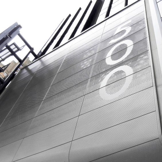 1500 Broadway curved four-story signage structure in Times Square