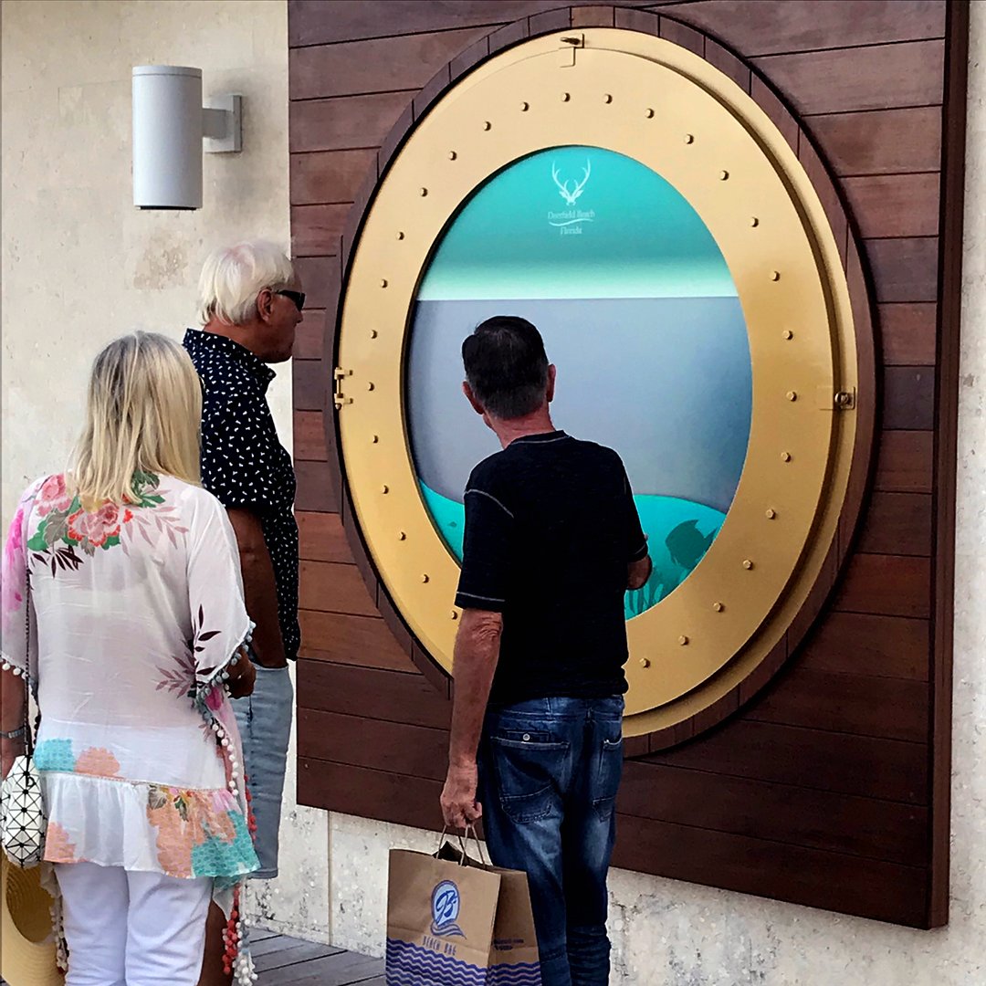 Custom Under the Sea porthole installation at Deerfield Beach